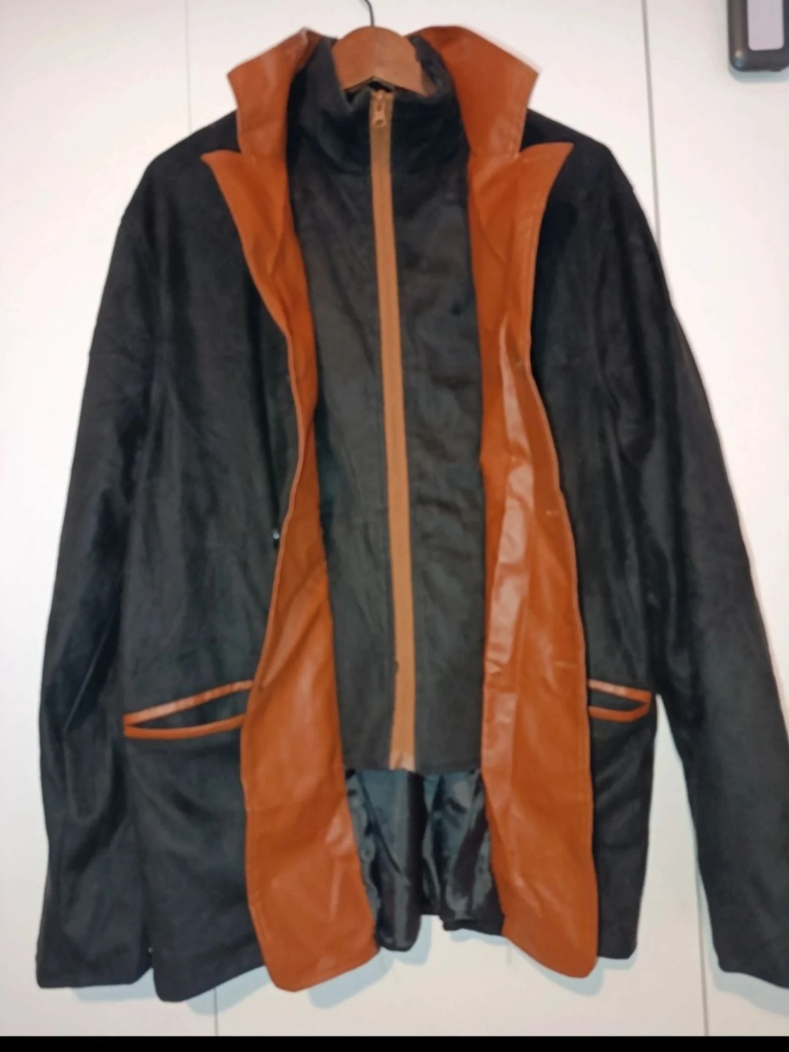 Veste d'hiver noire et marron taille L – photo 5